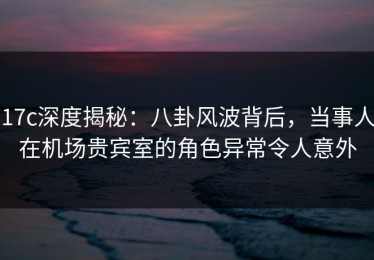 17c深度揭秘：八卦风波背后，当事人在机场贵宾室的角色异常令人意外