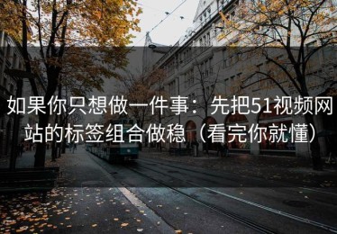 如果你只想做一件事：先把51视频网站的标签组合做稳（看完你就懂）