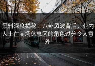 黑料深度揭秘：八卦风波背后，业内人士在商场休息区的角色过分令人意外
