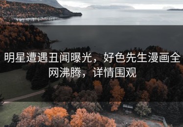 明星遭遇丑闻曝光，好色先生漫画全网沸腾，详情围观