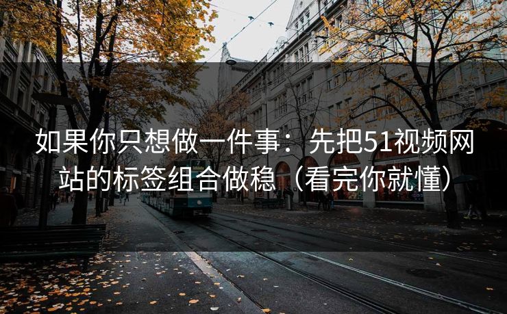 如果你只想做一件事:先把51视频网站的标签组合做稳(看完你就懂) 如果你只想做一件事:先把51视频网站的标签组合做稳(看完你就懂)